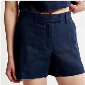 Abercrombie Navy Linen Shorts